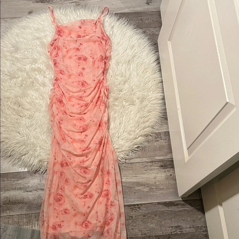 SHEIN Floral Pink Sleeveless Dress - Picture 5 of 5